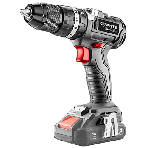 Perceuse-visseuse 18V Li-Ion avec mandrin 2-13 mm et moteur réversible GRAPHITE