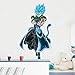 Nensuo 3D Autocollant Dragon Ball Sticker Mural Super Saiyan Goku Stickers Muraux en Vinyle Dragon Ball Z, Art de Mur de DBZ Anime, décoration de Chambre d'autocollant d'enfants-60 * 90CM-A_80*120CM