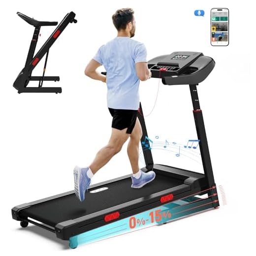CIIHI Foldable Treadmill with Voice Control