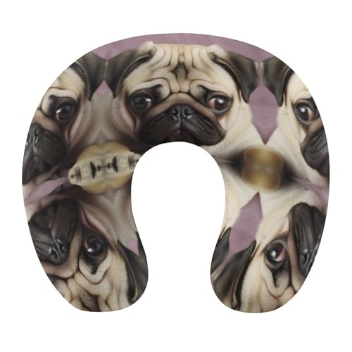 Almohada U de espuma viscoelástica tamaño único miniatura 1