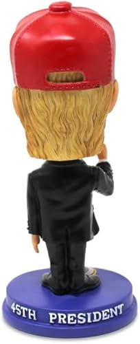 Miniatura 3 de DC Souvenirs Trump Presidencial Bobblehead con sombrero rojo MAGA, el 45 presidente Trump vistiendo hace que Estados Unidos vuelva a ser grande de