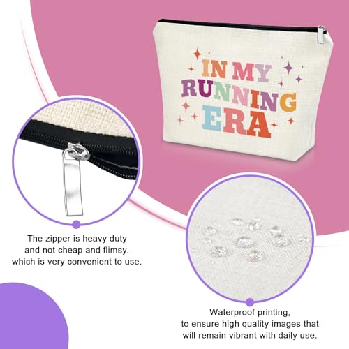 Running Gift Makeup Bag Marathon Lovers Gift Gifts for Sports Lover Runner Cosmetic Bag Sports Accessories for Women Fitness Gym Running Lovers Gifts Training Exercise Lover Travel Pouch - Image 3