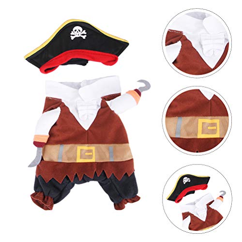 Disfraz Pirata para Perros Halloween Talla S miniatura 5