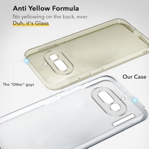 Image of Jkobi Lifetime Anti-Yellow Clear Back Cover Case for Nothing Phone 4A 5G (Sleek Hard Crystal | Shockproof and Camera Protection)