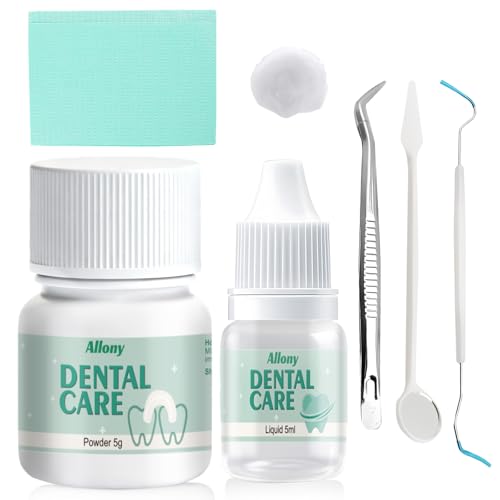 Cemento Dental, Composite Dental, Kit de Fijación para Corona y Puente o para Rellenar una Caries