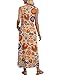 Womens Summer Dresses Maxi Sundress Flower Floral Dresses Plus Size Spring Clothes Beach Vacation Outfits Fashion Clothing Sleeveless XL