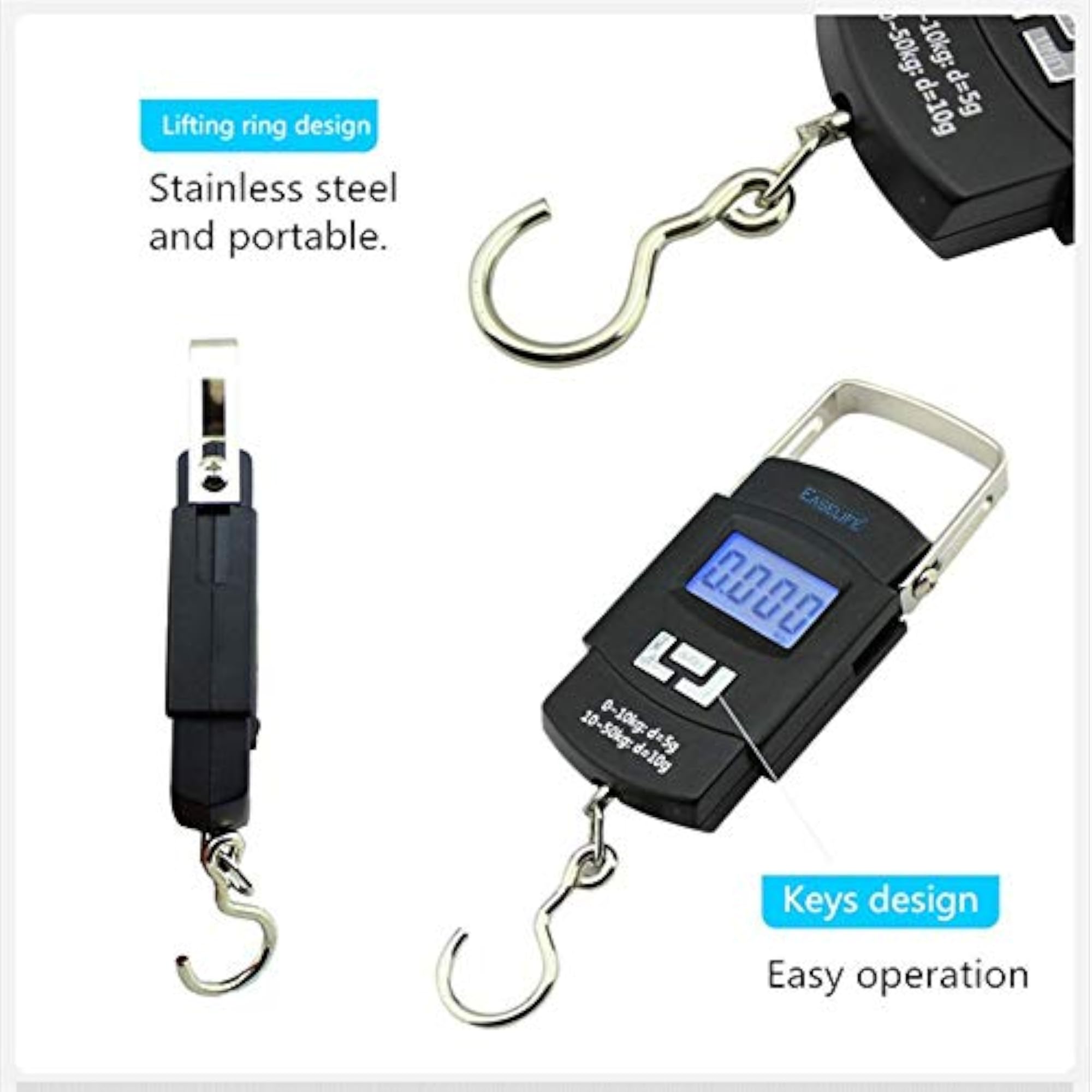 Electronic Portable Fishing Hook Type Digital Weighing Scale
