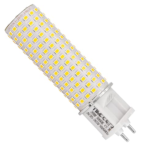 Bombilla LED G12 20W, CMH-T Lámpara de halogenuros metálicos cerámicos G12, CDM-T MasterColor, Bombilla G12 Reemplazo de LED CFL de 2 pines, Bombilla LED G12 con base, paquete de 1 Cover