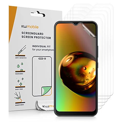 kwmobile Protector Compatible con Nokia C21 Plus Protector de Pantalla - 6X película Transparente Protectora de Pantalla antiarañazos