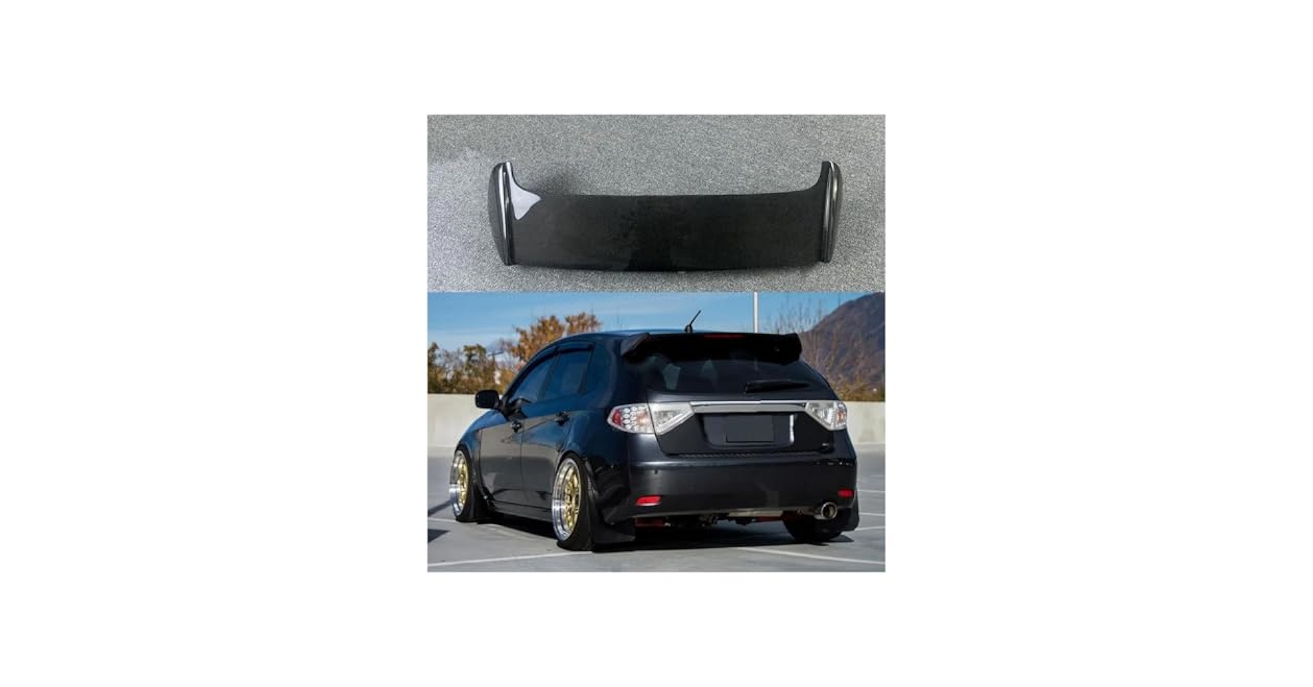 スバル　sti リア　スポイラー　ディフューザー Amazon | ZXSDJKSD スバル用インプレッサ用WRX 用STI X 10th