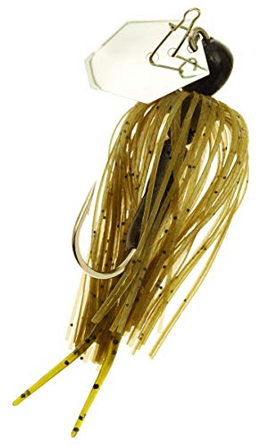 Z-Man Chatterbait Mini Spinnerbaits, Green Pumpkin/Black, 1/4 oz