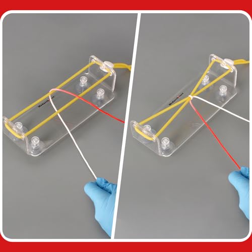 Image of Medarchitect Surgical Knot-Tying Trainer(Double-Tube), Realistic Simulation of Blood Vessels, Surgical Suture Simulator Practice Tool for Medical Students to Master Knotting Techniques