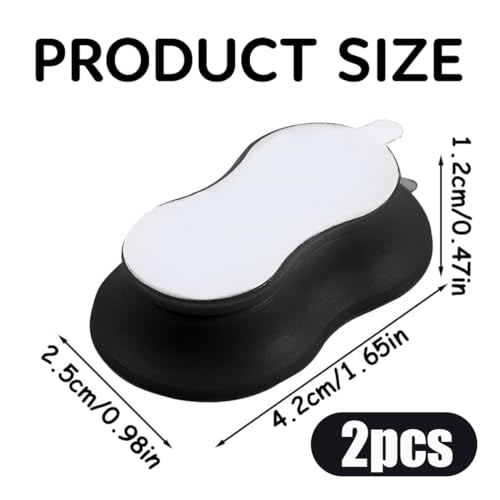 GXGM 6 Stück Fernbedienung Halterung, Magnetische Fernbedienungshalter, Starker Magnethalterung, Silikon Fernbedienung Halterung Wand, Aufbewahrungsbehälter für Zuhause, Zuhause, Büro (Schwarz)