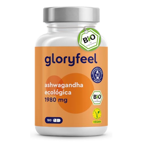 Ashwagandha Cápsulas ecológica - 1980mg por dosis diaria (660mg por Cápsula) - Auténtica baya del sueño de la India - 180 Cápsulas Withania somnifera - Vegano, sin aditivos y probada en laboratorio