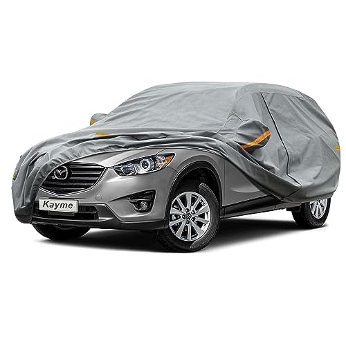 Kayme Heavy Duty SUV Car Cover Custom Fit Mazda CX5/CX-5/CX-50/CX50 (2012-2025) Waterproof All Weather for Automobiles, Full Exterior Covers Sun Rain
