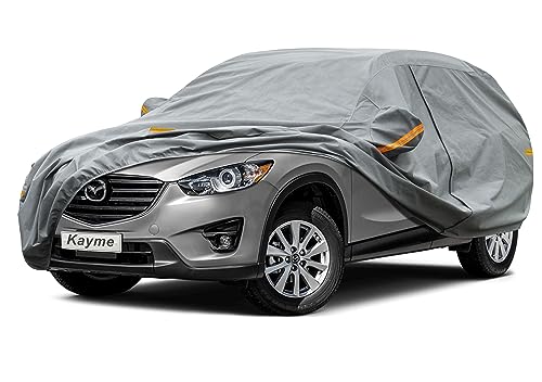 Image of Kayme Heavy Duty SUV Car Cover Custom Fit Mazda CX5 /CX-5 /CX-50 /CX50 (2012-2025) Waterproof All Weather for Automobiles, Full Exterior Covers Sun Rain UV Protection.（Deliver About 3-10 Days）