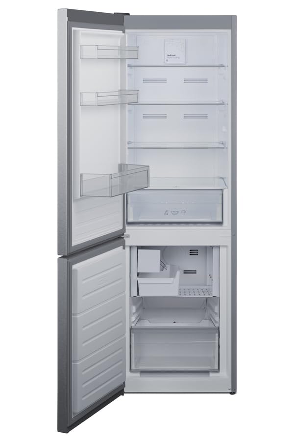 Summit 24" Bottom Freezer Refrigerator, Counter Depth Refrigerator- Freezer, With, Ice Maker, Stainless Steel - FFBF124SSIMLHD (Left Handed Door Swing) on Fridge.com