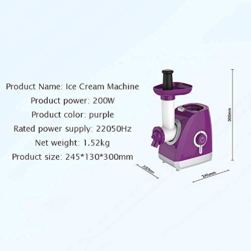Hefacy Selbstgemachte Eismaschine, automatische Eiscreme, kleine Maschine für Früchte Sorbet, Eismaschine – Bild 5