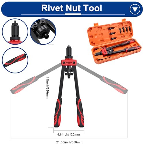 Fixation sur tôle fine avec le kit d'écrous à riveter Tnisesm complet