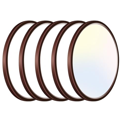 hepside 4PACK Flush Mount LED Ceiling Light Fixture Oil Rubbed Bronze, 12Inch 28W, Dimmable 3000K-4500K-6000K 3 Color Ceiling Lamp 3200LM Low Profile Ceiling Light for Kitchen Bedroom Hallway