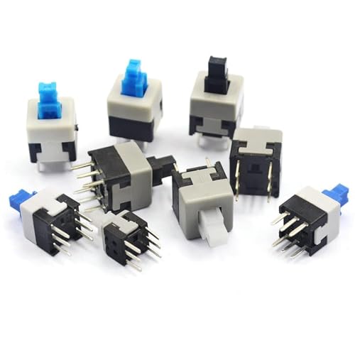 Interrupteur poussoir 6 broches bouton tactile 8x8mm commutateur électronique
