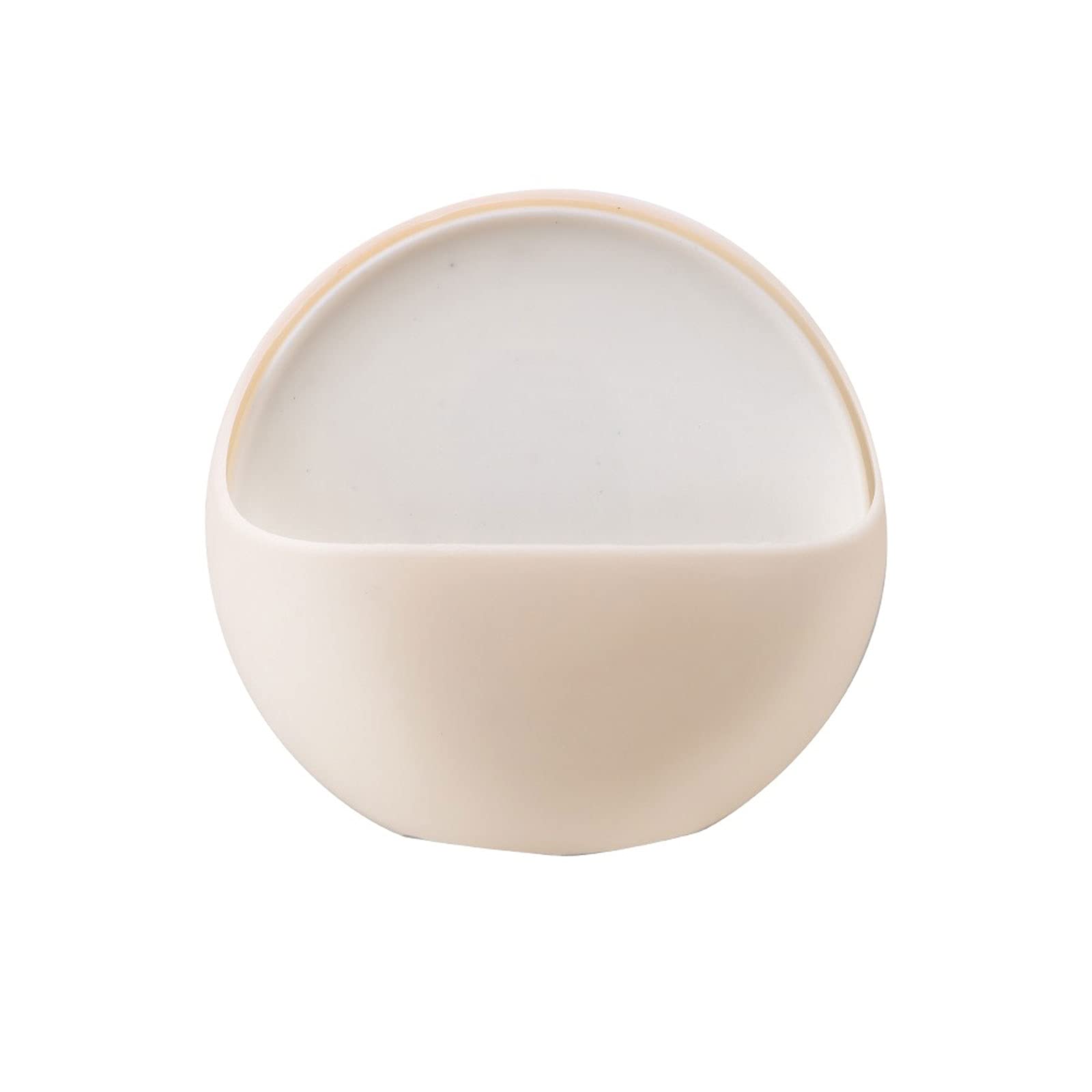 JINGYAN Soap Dishes Suction Cup Strong Sucker Soap Dish Case Plastic Holder Drain Box Bathroom Accessories Storage Rack(Beige)
