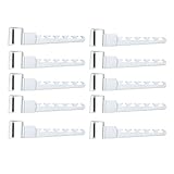 Wonder Hanger Over-The-Door Plastic Hanger, White - Over The Door Hanger Set of 10