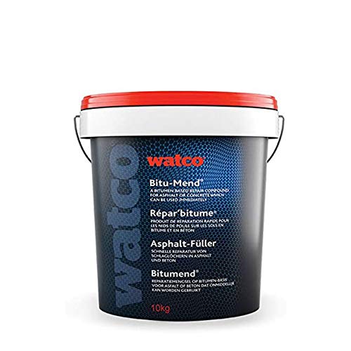 Watco Répar'bitume enrobé à froid pour réparation rapide des nids de poule sols bitume, (25kg, Noir) Cover