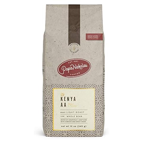 PapaNicholas Coffee Whole Bean Coffee, Kenya Aa, 12 Ounce Cover