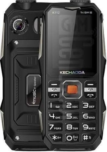 Image of KECHAODA K112, Triple Sim Phone (Black) Speaker with Amplifier, PMMA 2.5D Glass,1.3 MP Camera, Keypad Mobile, DJ Sound with Power Bank System (Big Size & Heavy Phone)