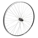 WheelMaster 700c Rear Wheel - Quick-Release, 36H, 8-Speed Cassette Hub, Black (MSW)/Black/Steel