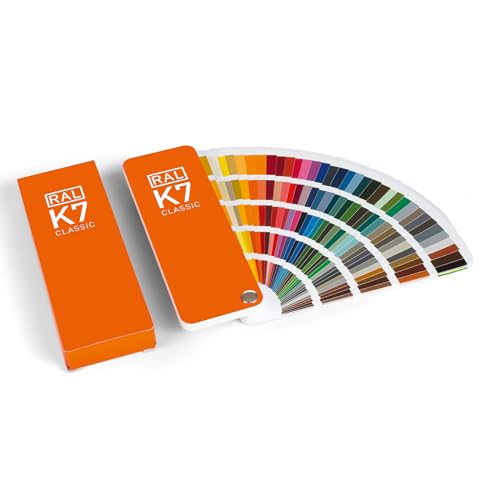 RAL K7 Carta de Colores, 216 Colores Brillantes, 5 Idiomas