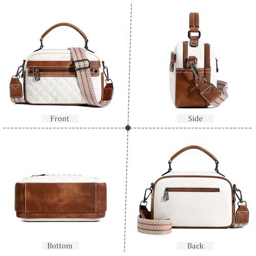 Image of AGLOD Crossbody Bags for Women Vegan Leather Shoulder Handbags Small Cross Body Purses for Women Trendy with Wide Strap | Small