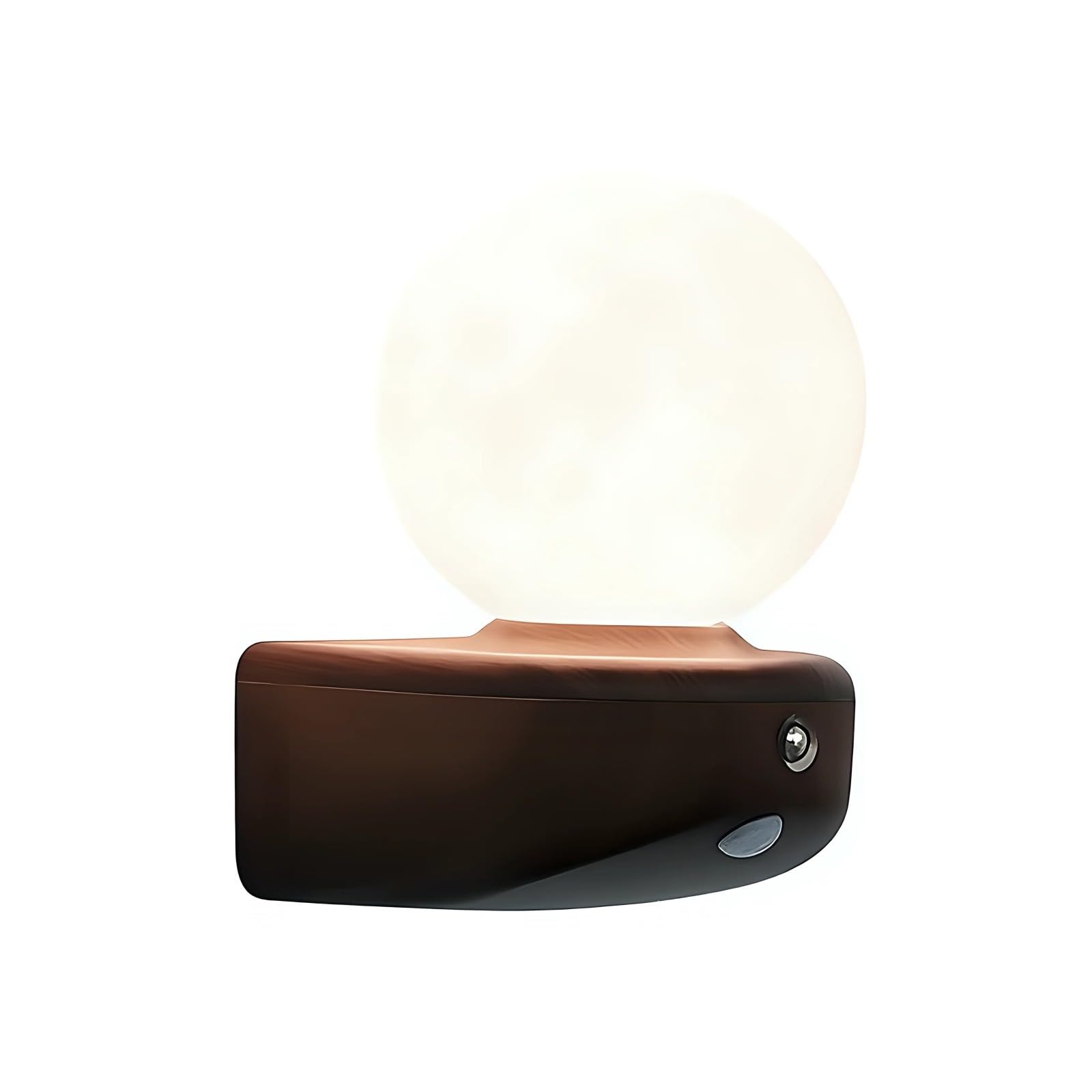 FROMCEO Rechargeable Night Lamp with Motion Sensors Cordless Lights Moons Shape Atmospheres Light for Bedroom Bedside Cordless Wall Lights for Bedroom Bedside