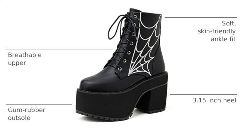 Image of Ulalaza Women Mary Jane Dress Pumps Lolita Shoes Cute Platform Gothic Double Ankle Strap Round Toe Chunky Heel Uniform Pumps Shoes Perfect for School Party Business Work Dance Date Night Club