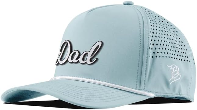Branded Bills Dad Script 5 Panel Rope, Lightweight, Comfortable Baseball Cap