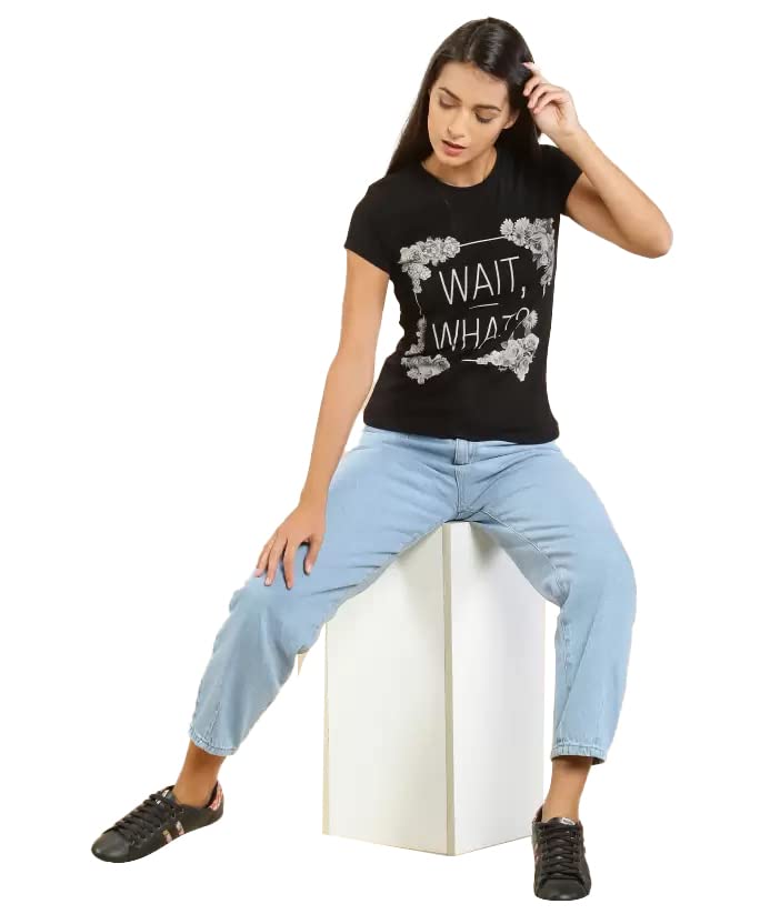 Image of Lyra Women's Cotton Regular Fit T-Shirt