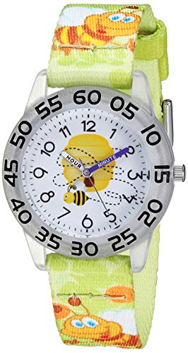 Red Balloon Kids' Plastic Time Teacher Analog Quartz Nylon Strap Watch