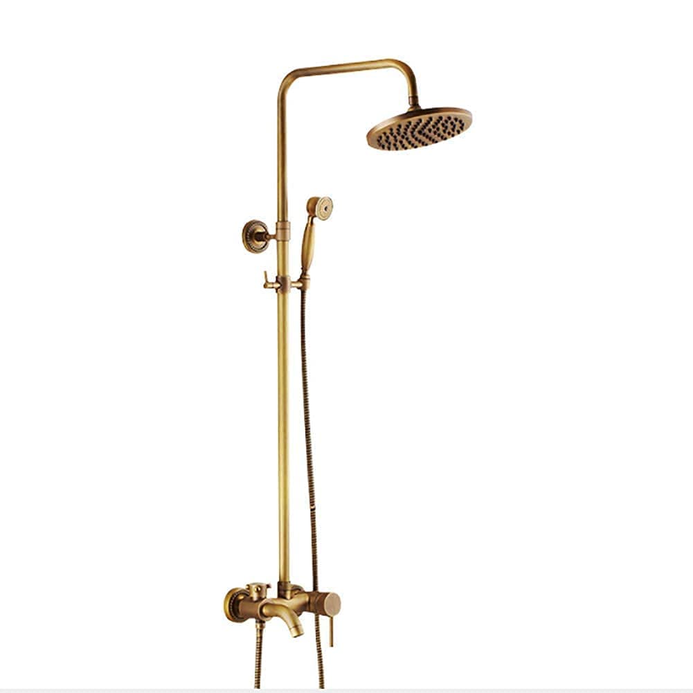 Ensemble de douche en laiton antique pour créer une ambiance spa rétro à la maison