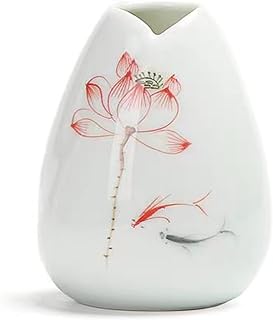 Small Vases for Flowers,Vintage Hand-Painted Farmhouse Chinese Style Ceramic Bud Vase ，3.94x2.95in,Creative Hydroponic Flower Container