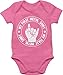Baby Strampler Mädchen & Junge - My First Metal Shirt - 3/6 Monate - Pink - First Metal Shirt - BZ10 - Baby Body Kurzarm für Jungen und Mädchen