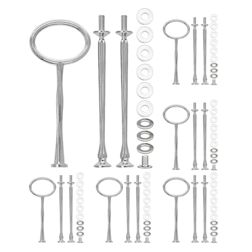 Cake Tier Stand - 12.8x0.5cm Zinc Alloy Multipurpose Fruit Candy Dessert Display Plate | 3-Tier Cupcake Stand Cake Tower For Fam