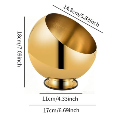 Récipient à sauce réutilisable inox doré 18cm pour dessert et table - 4