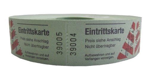 Wolf & Appenzeller 501008 - 1000 Eintrittskarten, fortlaufend nummeriert, grün Wolf & Appenzeller 501008 - 1000 Eintrittskarten, fortlaufend nummeriert, grün