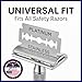 ABS American Beauty Supply Double Edge Safety Razor Blades Sampler Pack for Men-Includes 3 Top Global Brands: Dorco Astra Derby-Comfortable Shaving –Fits All Double Edge Safety Razors (50)