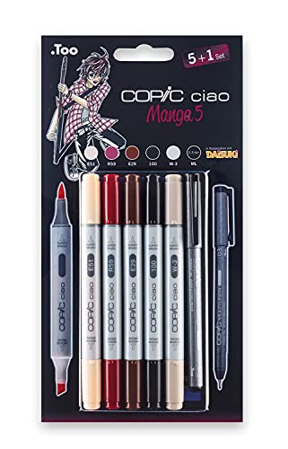 Copic marqueur ciao 5+1 Set, Manga 5