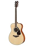 Yamaha FS820 Small Body Solid Top Acoustic Guitar, Natural, Concert