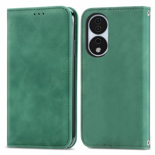 Wuhaizher Honor X7B/Honor 90 Smart Case Leather Wallet Book Flip Folio Stand View Protection Cover with Stand Card Slots Magnetic Closure for Honor X7B/Honor 90 Smart Phone Cases Shockproof, Green