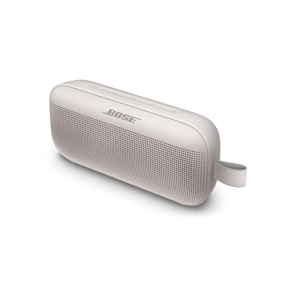 Bose SoundLink Flex Bluetooth Speaker, Portable Speaker with Microphone, Wireless Waterproof Speaker for Travel, Outdoor and Pool Use, White