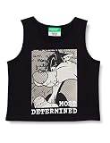 Camiseta de tirantes United Colors of Benetton Canotta 3u29ch00j Camiseta, Negro 100, 110 cm niños y niñas